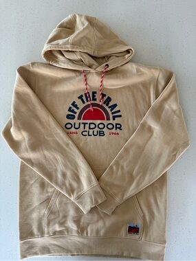 Vans Beige Hoodie with Red & Navy Accents